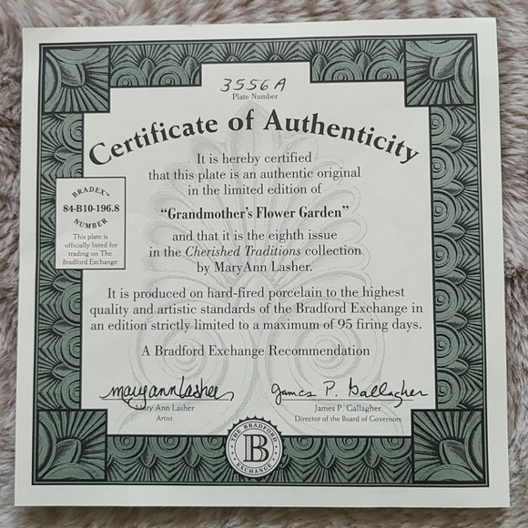 Bradford Exchange Cherished Traditions Plates - Picture 2 of 3